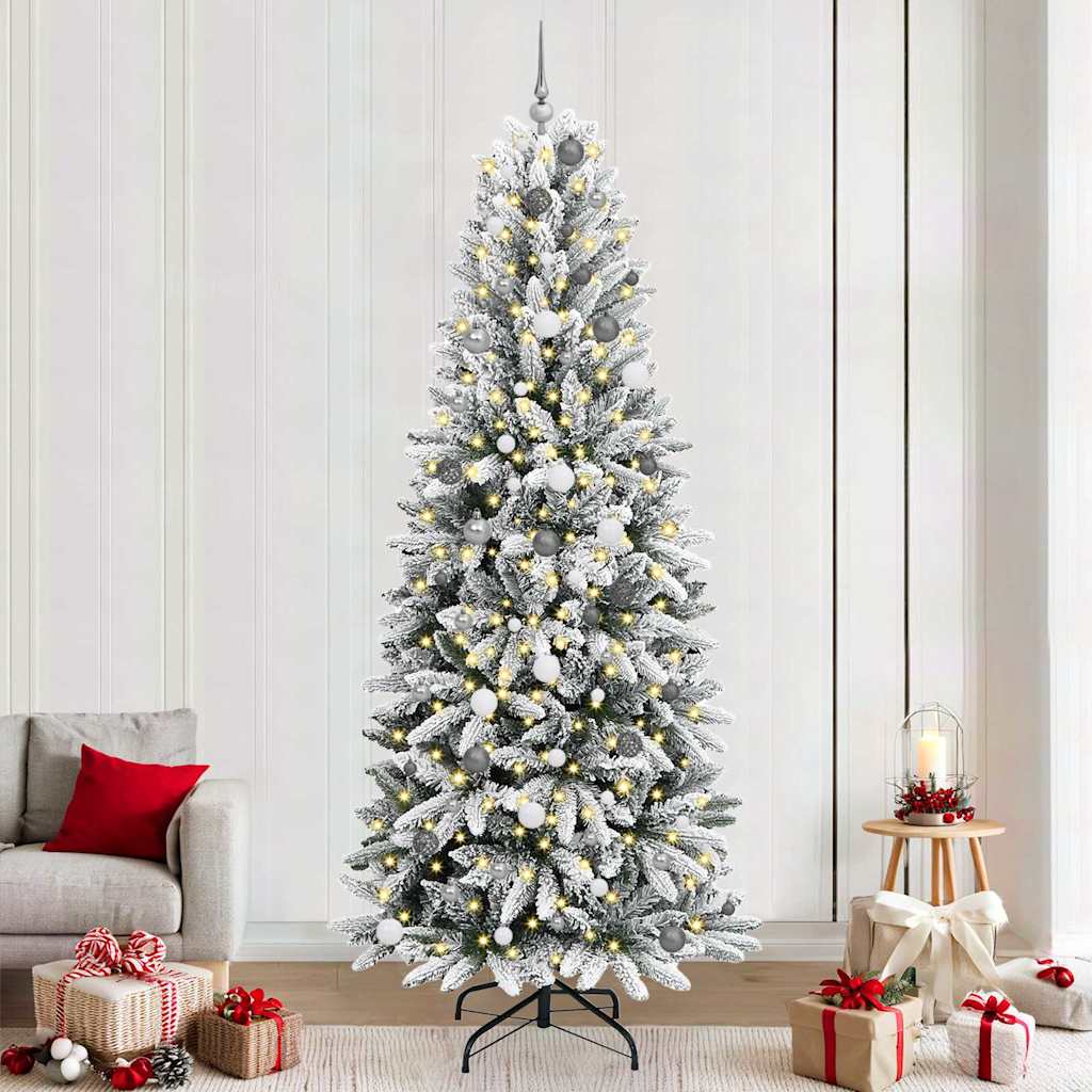 Artificial Christmas Tree With Flocked Snow Pvc&Pe