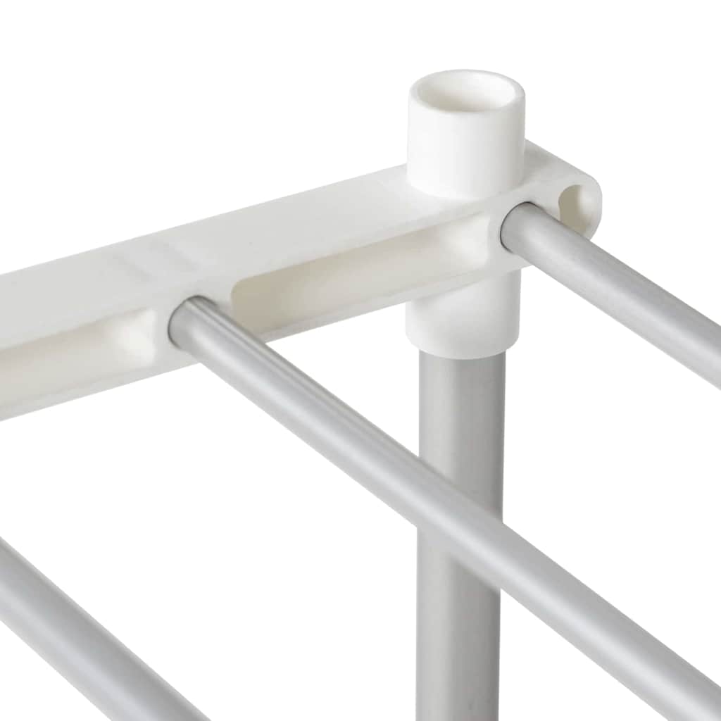 Storage Shelf With Shelf White Aluminium