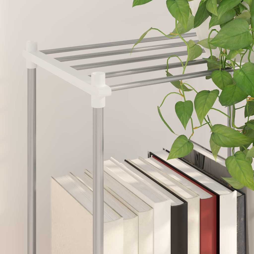 Storage Shelf With Shelf White Aluminium