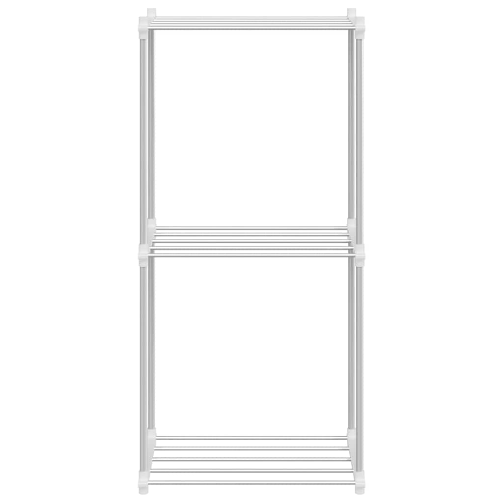 Storage Shelf With Shelf White Aluminium