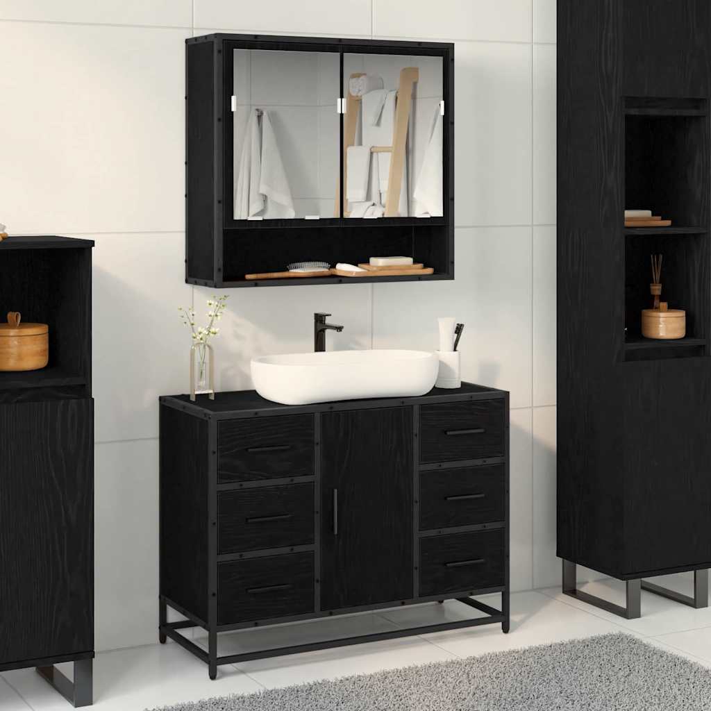 Bathroom Furniture Set 2 Pcs 80 X 33 X 60 Cm