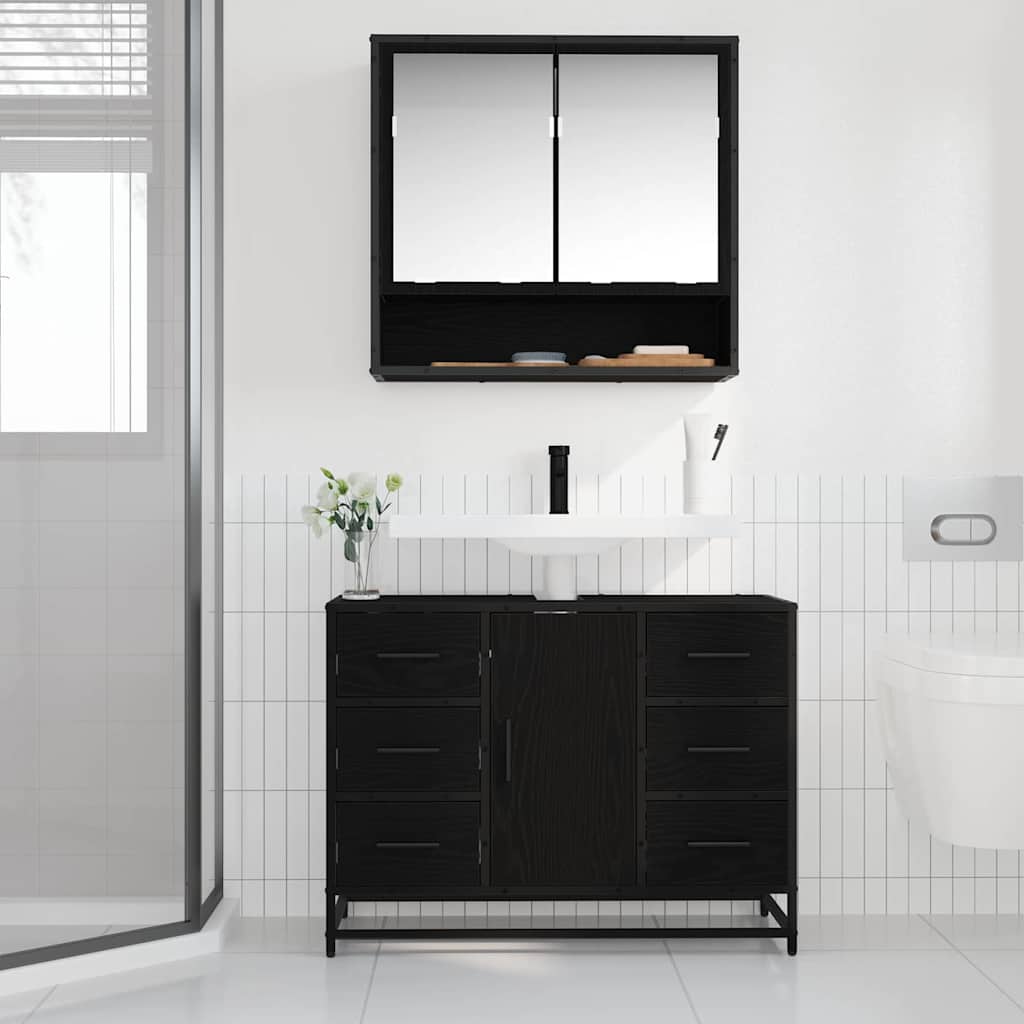 Bathroom Furniture Set 2 Pcs 80 X 33 X 60 Cm