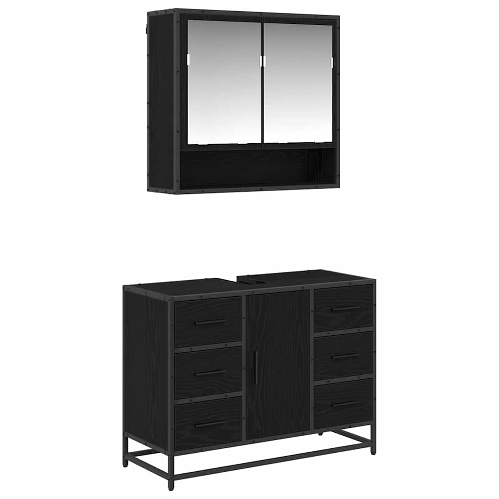 Bathroom Furniture Set 2 Pcs 80 X 33 X 60 Cm