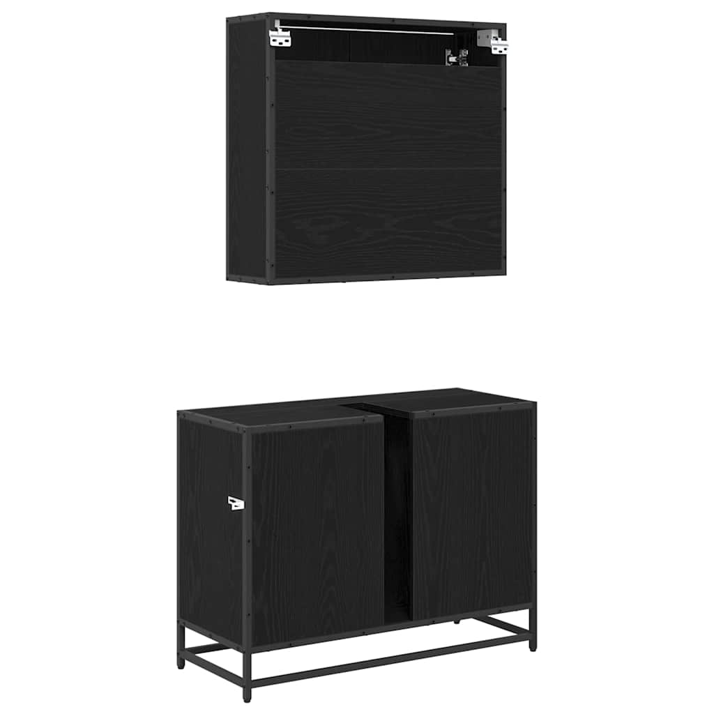 Bathroom Furniture Set 2 Pcs 80 X 33 X 60 Cm