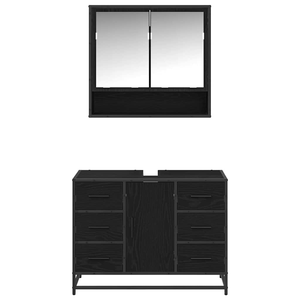 Bathroom Furniture Set 2 Pcs 80 X 33 X 60 Cm