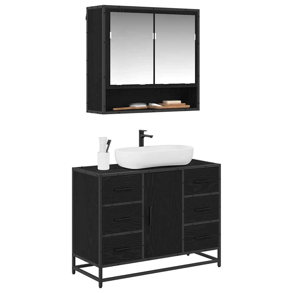 Bathroom Furniture Set 2 Pcs 80 X 33 X 60 Cm