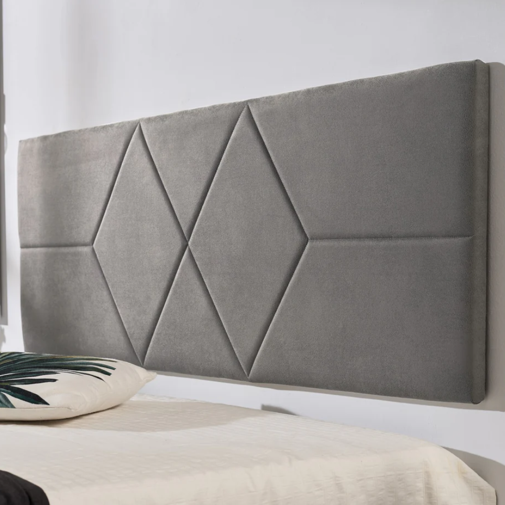 Rhombus Fabric Headboard