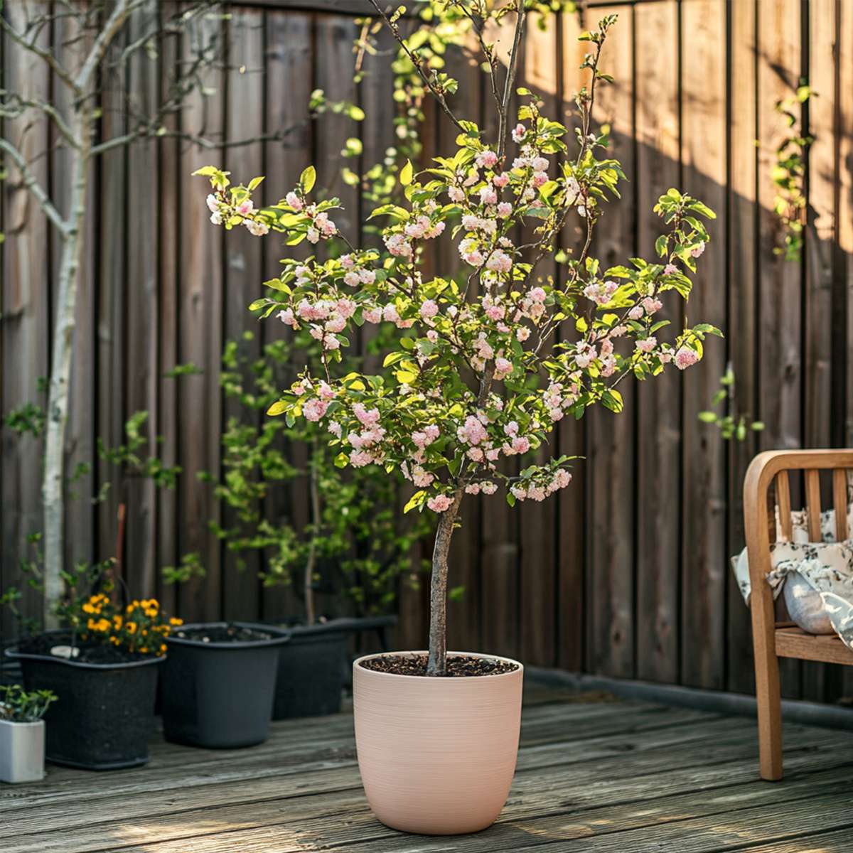 Florastore Peach Tree - Prunus 'Bonanza' - Height 60-70Cm - ⌀15Cm