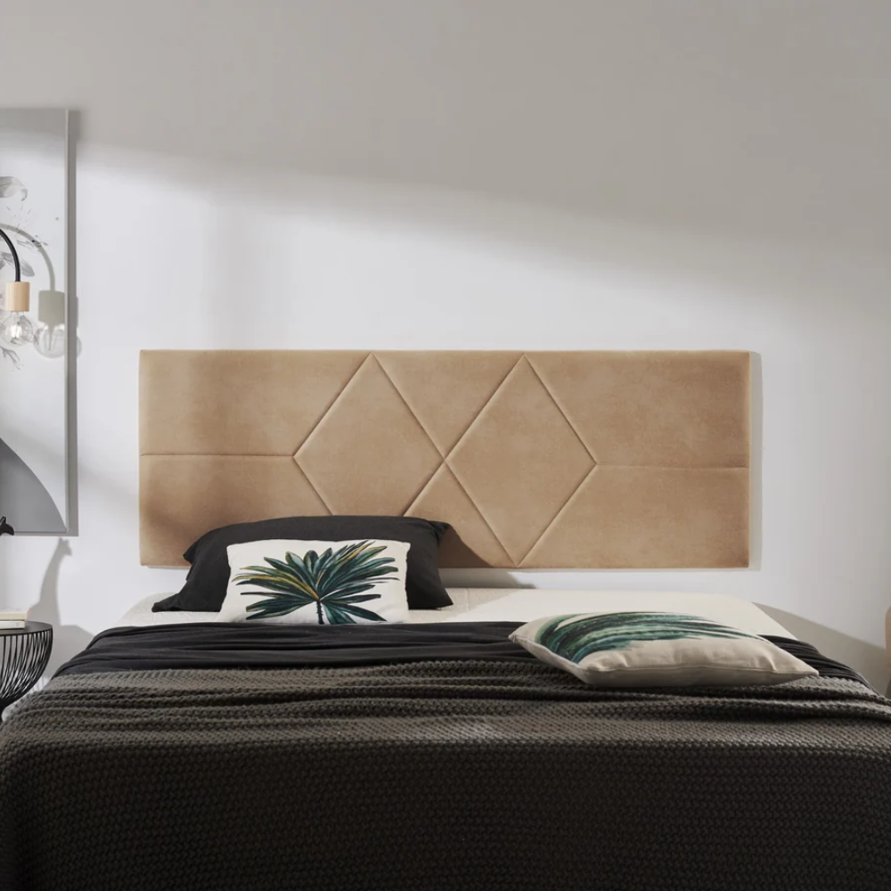 Rhombus Fabric Headboard