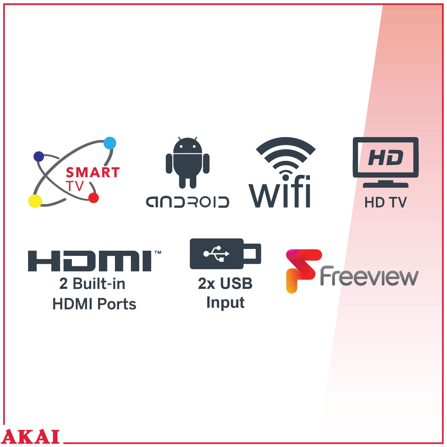 Akai 24Inch HD LED Smart TV