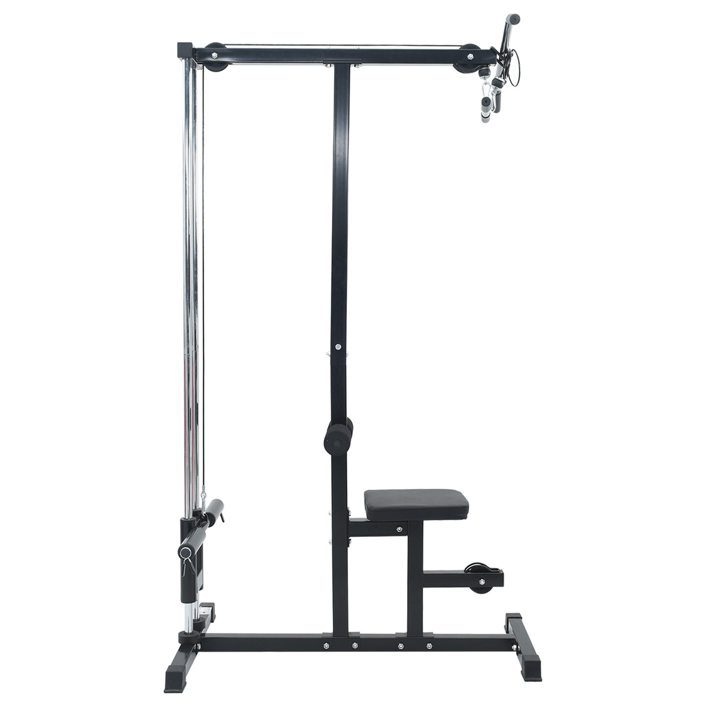 Lat Pulldown Machine With Adjustable Seat 80 Kg Loadable Steel