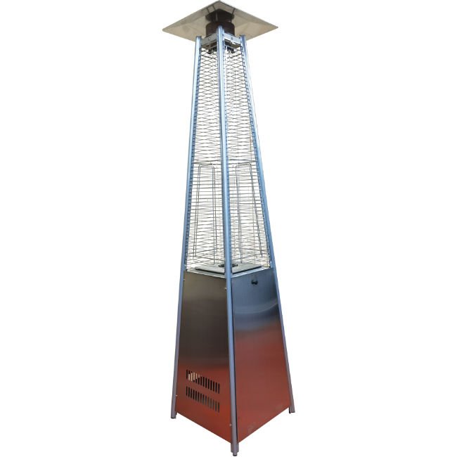 Pyramid Gas Patio Heater with Flame Tube