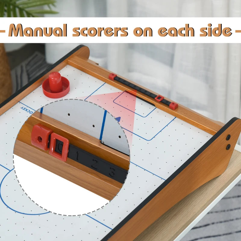 2.5FT Tabletop Air Hockey Wooden Game Table