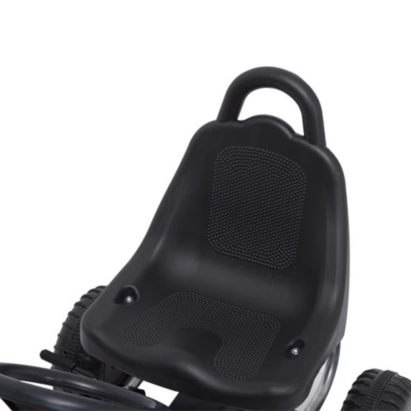 HOMCOM Kids Children Pedal Go Kart Manual Ride On Car Outdoor Vehicle for 3-4 Years Old
