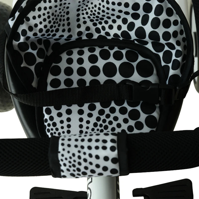 HOMCOM 4 in 1 Tricycle for Kids Toddler Trike with Parent Handle Adjustable Handle Canopy
