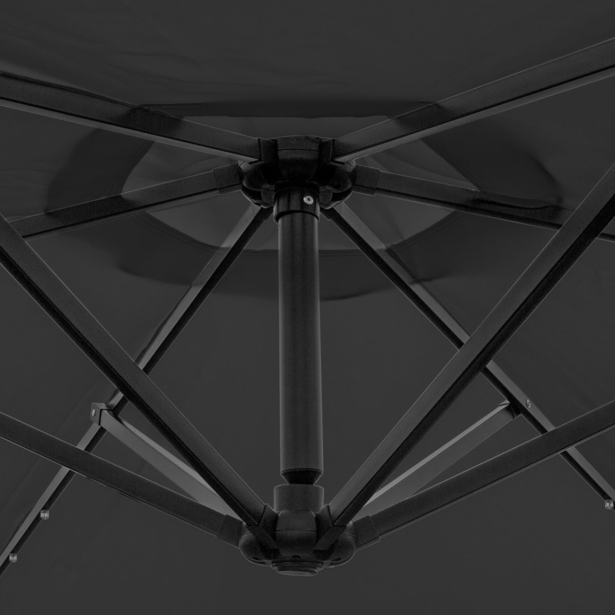 Grey 3m LED Cantilever Parasol