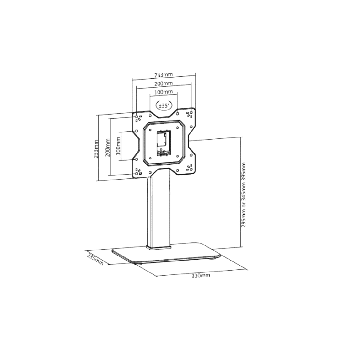 Tabletop TV Stand 23-43Inch TVs / Monitors