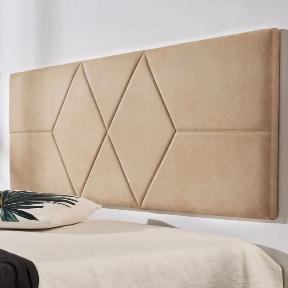 Rhombus Fabric Headboard