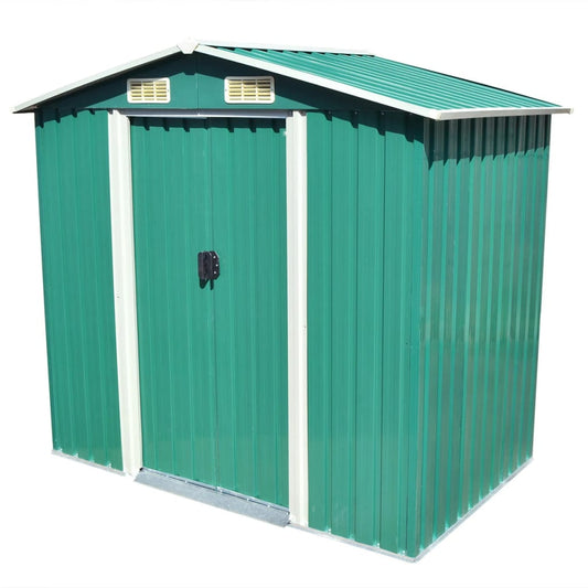 Garden Storage Shed Metal 204X132X186 Cm