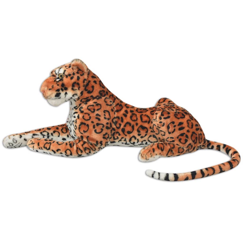 Leopard Toy Plush Brown Xxl