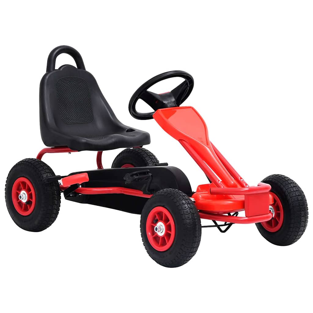Pedal Go-Kart With Pneumatic Tyres Red