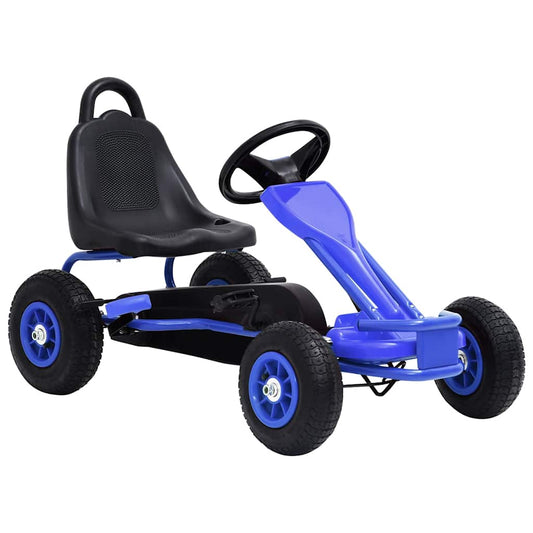 Pedal Go-Kart With Pneumatic Tyres Blue