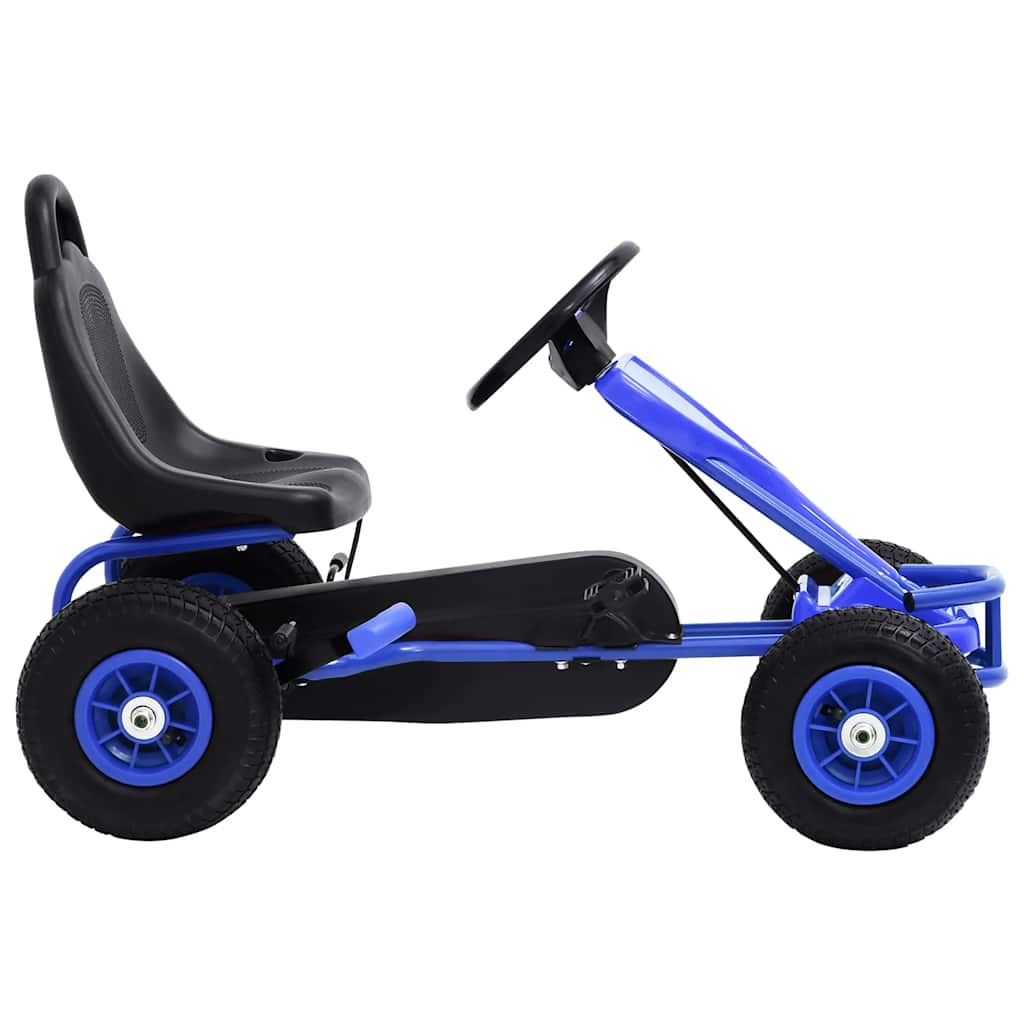 Pedal Go-Kart With Pneumatic Tyres Blue