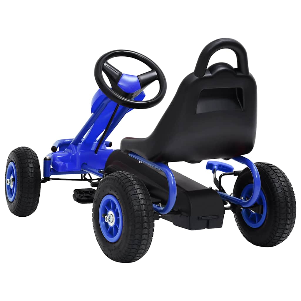Pedal Go-Kart With Pneumatic Tyres Blue