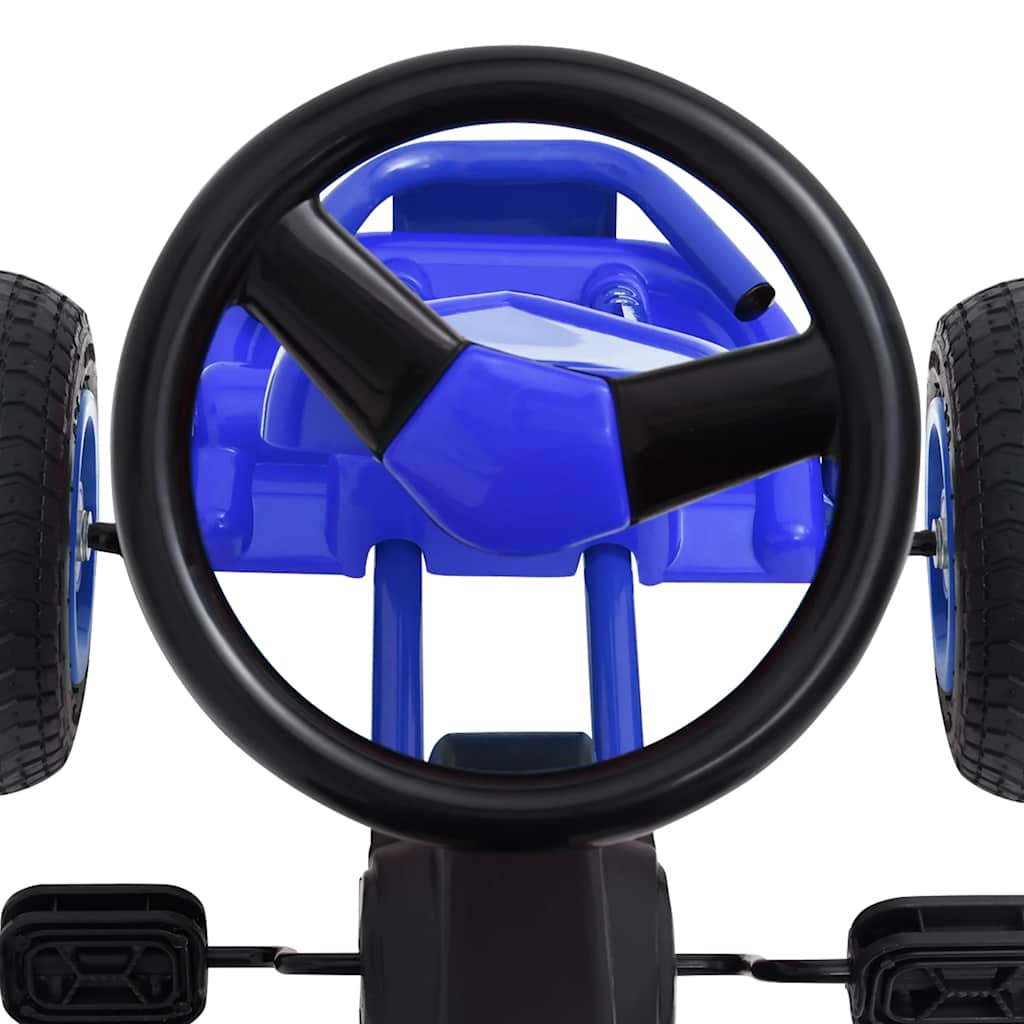Pedal Go-Kart With Pneumatic Tyres Blue
