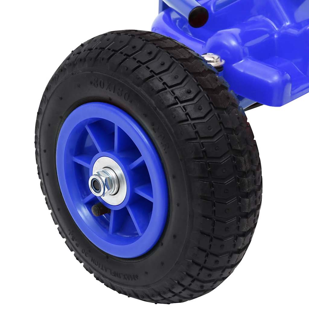 Pedal Go-Kart With Pneumatic Tyres Blue