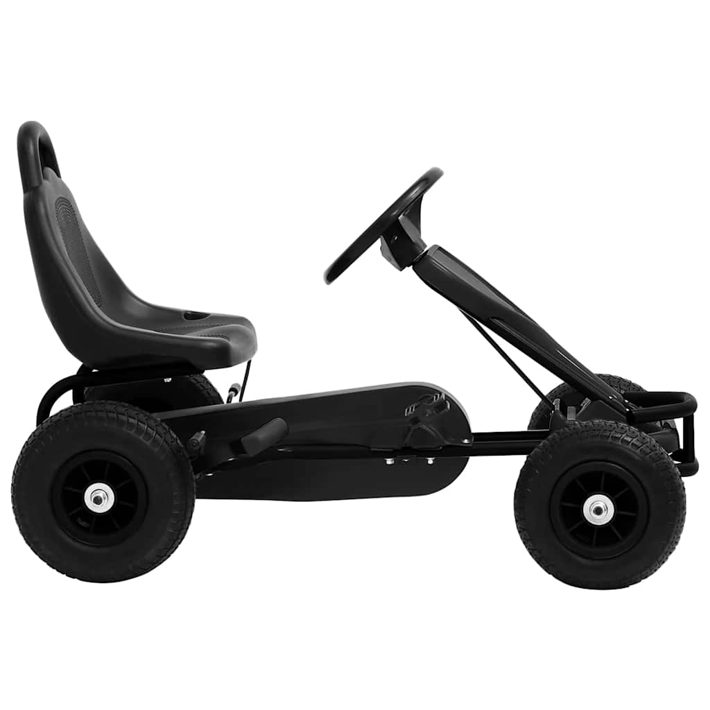 Pedal Go-Kart With Pneumatic Tyres Black