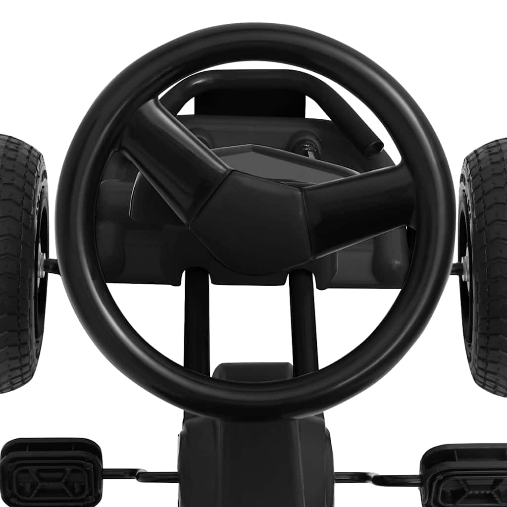 Pedal Go-Kart With Pneumatic Tyres Black