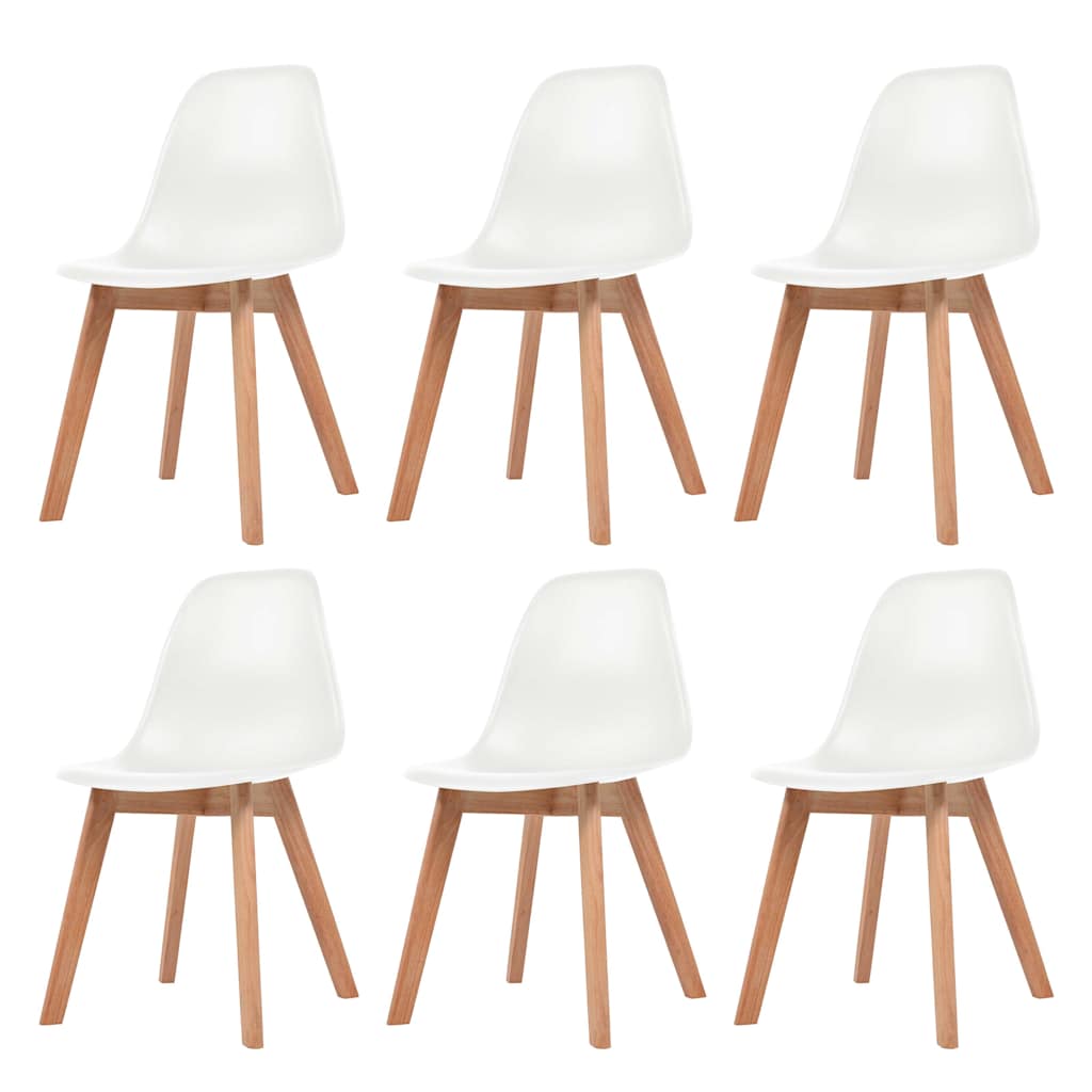 Dining Chairs 6 Pcs Plastic