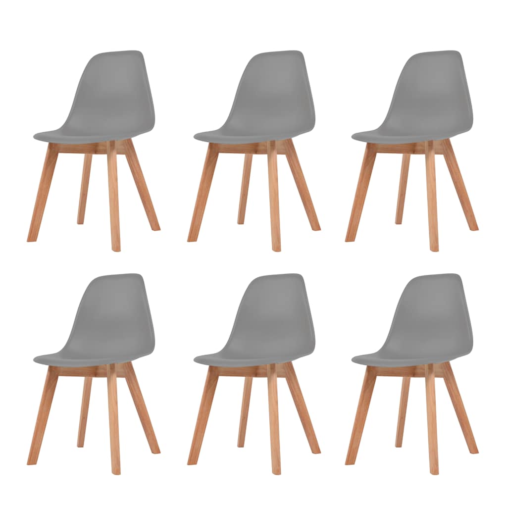 Dining Chairs 6 Pcs Plastic