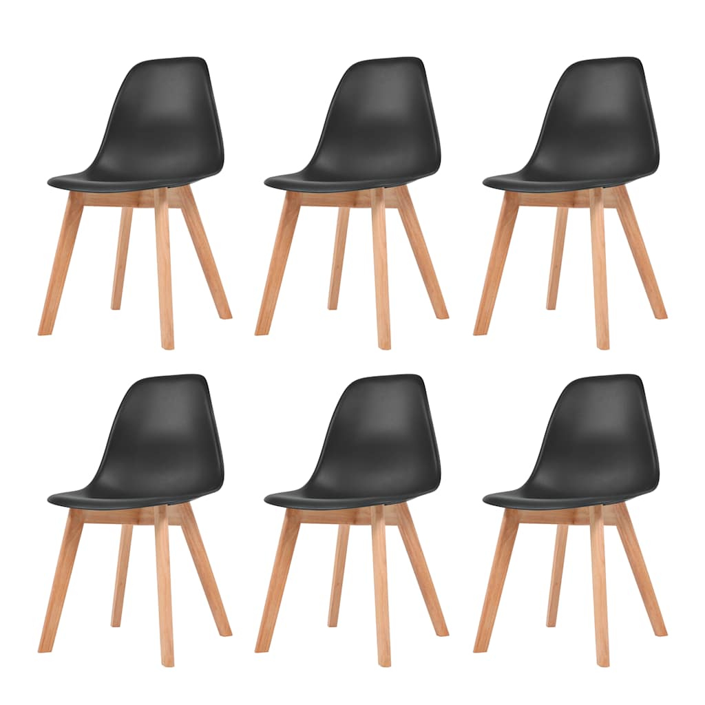 Dining Chairs 6 Pcs Plastic