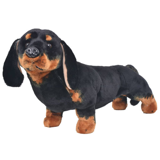 Standing Plush Toy Dachshund Dog Black Xxl