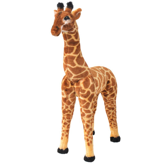 Standing Plush Toy Giraffe Brown And Yellow Xxl