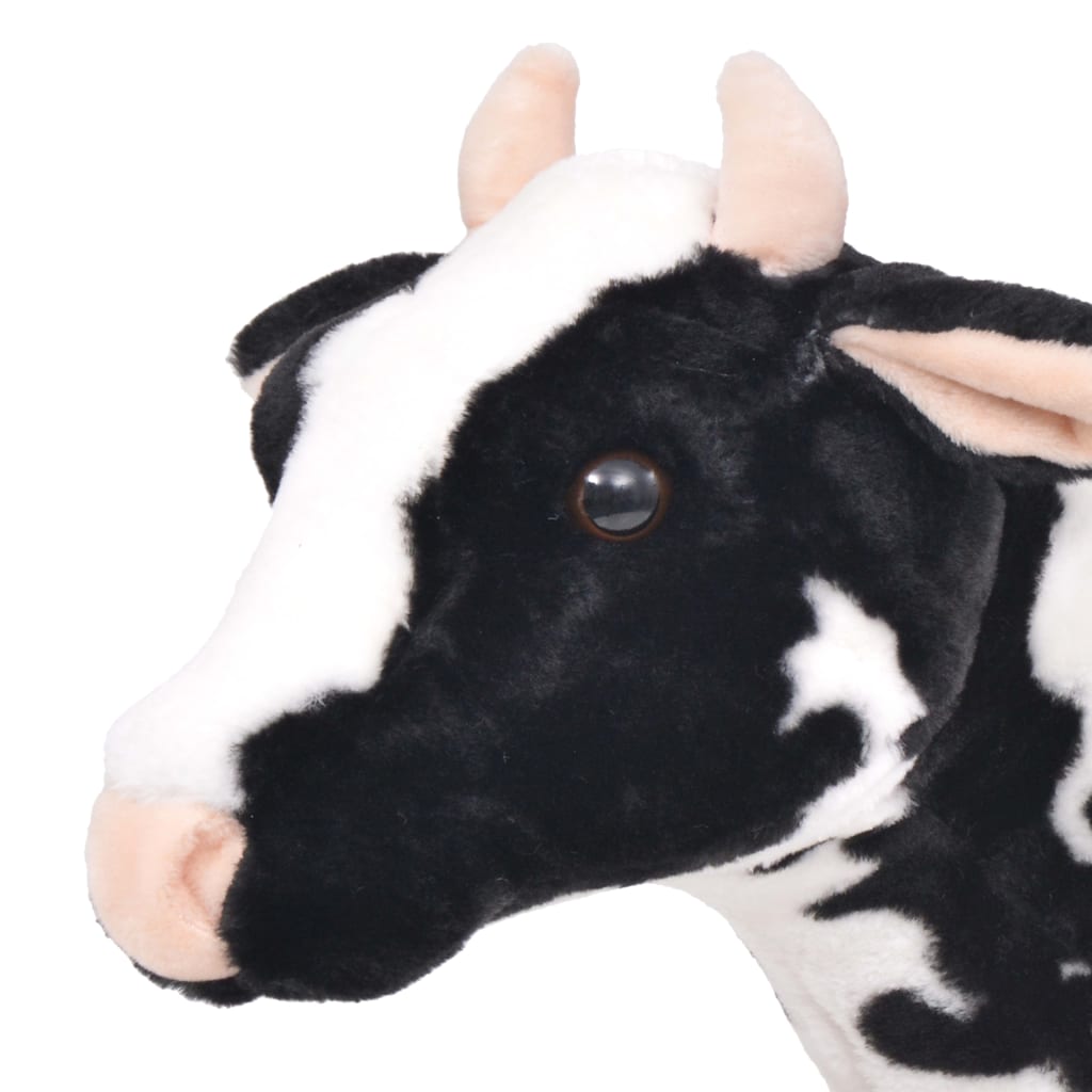 Standing Plush Toy Cow Black And White Xxl