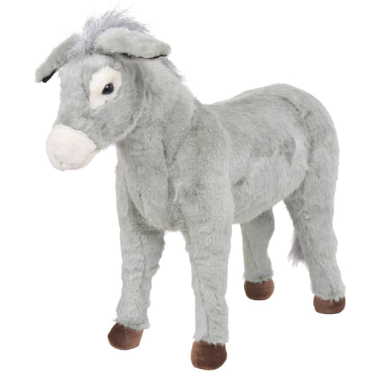 Standing Plush Toy Donkey Grey Xxl