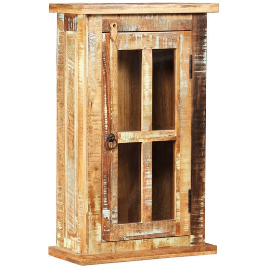 Wall Cabinet Solid Reclaimed Wood 44X21X72 Cm
