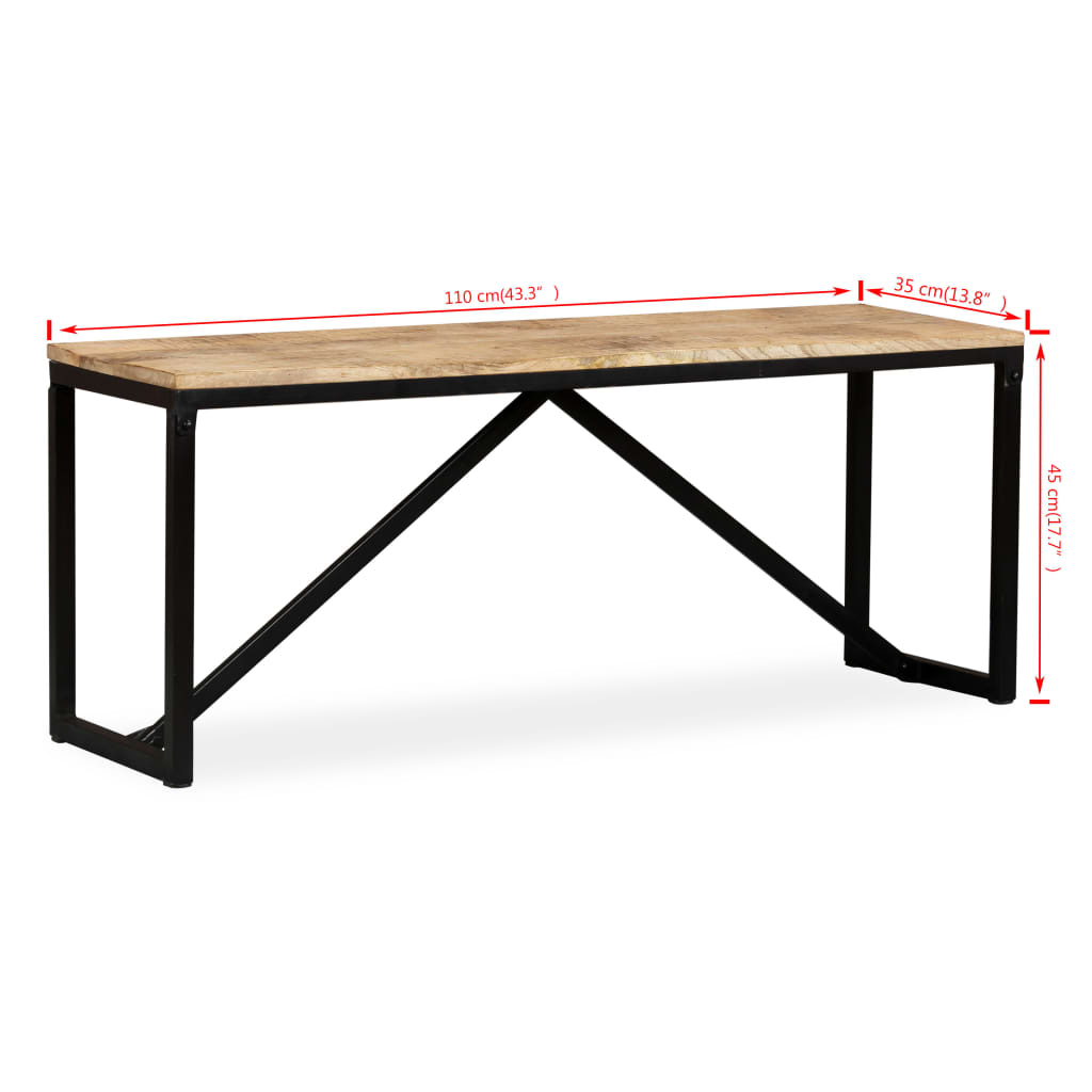 Bench Solid Mango Wood