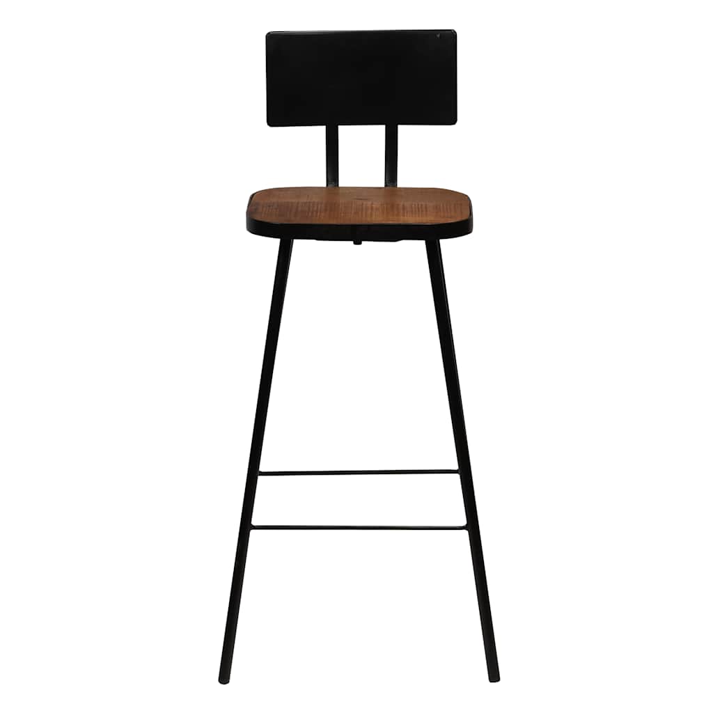 Bar Chairs 2 Pcs Solid Reclaimed Wood