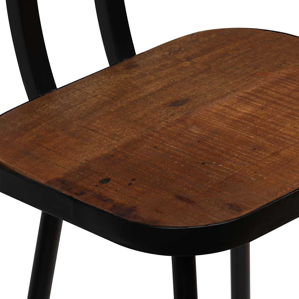 Bar Chairs 2 Pcs Solid Reclaimed Wood