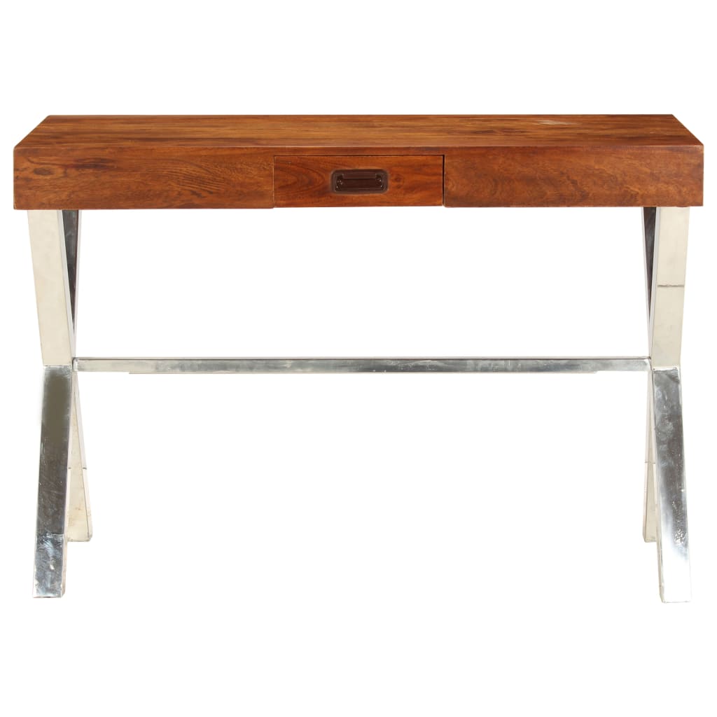 Desk Solid Acacia Wood Honey Finish 110X50X76 Cm