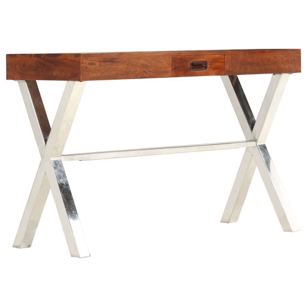 Desk Solid Acacia Wood Honey Finish 110X50X76 Cm