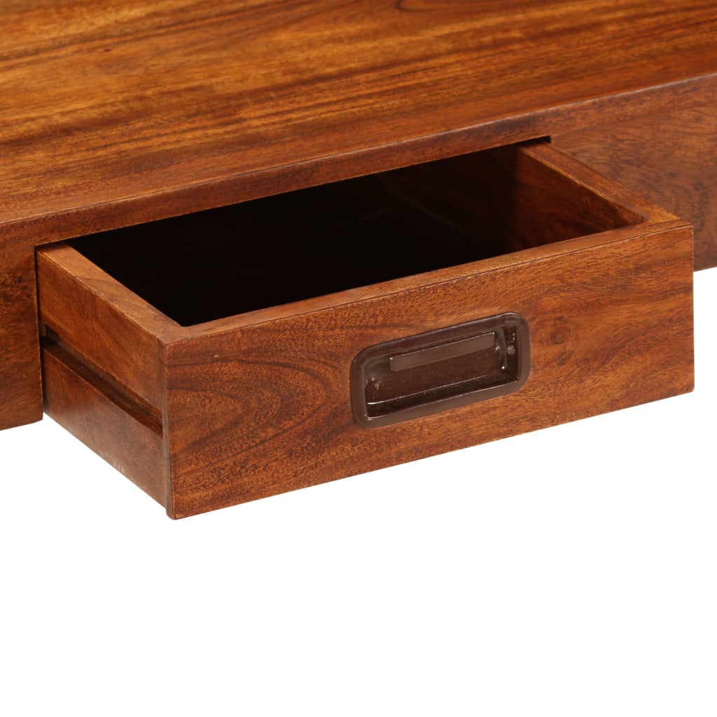 Desk Solid Acacia Wood Honey Finish 110X50X76 Cm