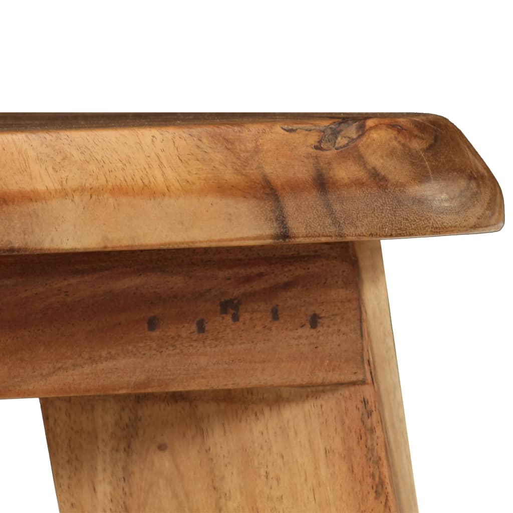 Bar Stools 2 Pcs Solid Acacia Wood
