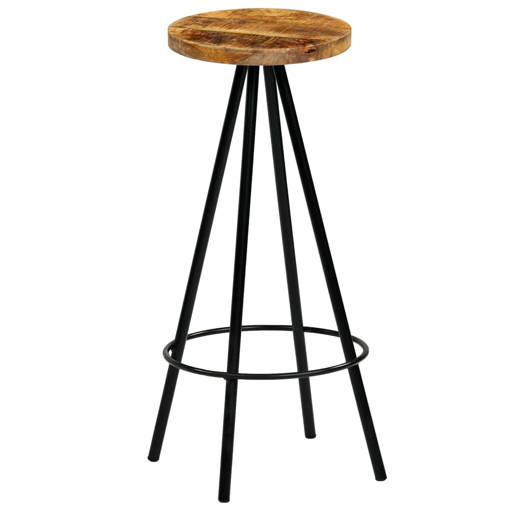Bar Chairs 4 Pcs Solid Mango Wood