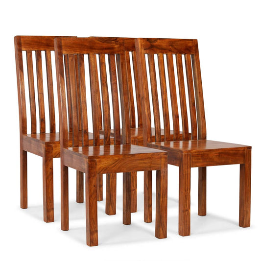 Dining Chairs 4 Pcs Solid Wood Modern