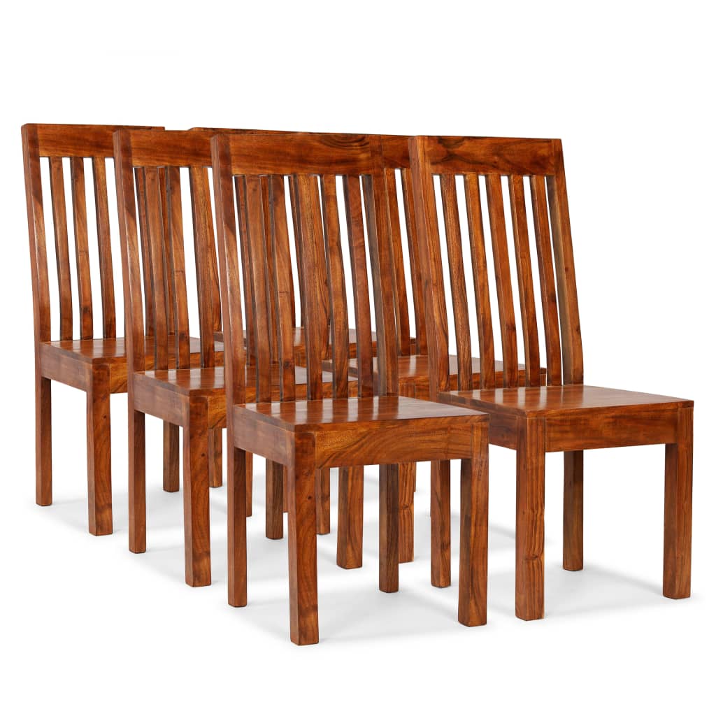 Dining Chairs 4 Pcs Solid Wood Modern